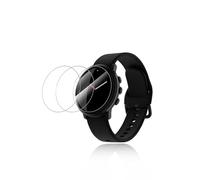 yystao Lot de 3 films de protection d'écran en verre trempé pour montre intelligente Pebble round 2, haute définition, résistant aux rayures, sensibilité tactile, dureté 9H