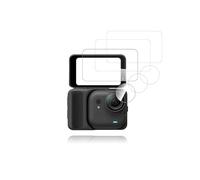 yystao Lot de 3 films de protection d'écran pour Insta360 GO Ultra, verre trempé 9H, film de protection d'objectif et film de protection d'écran en verre trempé - Durable, résistant aux rayures, sans