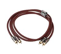 YYTCG 1 paire câble audio RCA 2 câbles d'interconnexion RCA à 2 câbles HIFI stéréo 4N OFC mâle à mâle pour amplificateur DAC TV audio de voiture One Pair