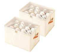 YYTECH 2 pièces Organisateur Chaussures, Boite Rangement Chaussures, Rangement Chaussures Gain De Place, Convient à 12 Paires, Grande Boite Rangement Chaussures Placard, Support Inférieur