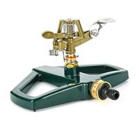 YYTECH Arroseurs pour Jardin à Impact pulsé avec Base en métal, arroseur pelouse, arroseur Circulaire à Impulsion en Zinc, pour Irrigation de Cour et d'herbe, arroseur de pelouse à 360 degrés