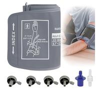 YYTECH Brassard de pression artérielle extra large compatible avec brassard pour tensiomètre Omron, brassard universel réglable de 22 à 52 cm, comprend 6 interfaces universelles, compatible avec les