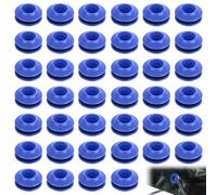 YYTECH Ensemble d'oeillets en Plastique 30 pièces Œillets Bleus pour Bâches Oeillets Plastique Bâche 28 x 28 x 12 mm Œillet de Bâche Auto Bloquants en Plastiques