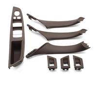 YYTEMD Accoudoir Porte Intérieur Voiture LHD RHD, Ensemble Poignées Traction Intérieures Pour Série 5 F10 F11 523i 525i 528i 530i couvercle poignée porte intérieure voiture(LHD Moka6)