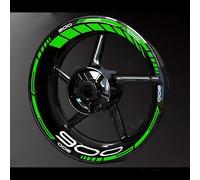 YYTEMD Autocollants de Bord de Bandes Autocollant De Roue De Moto Autocollant À Rayures De Jante De Course Accessoires De Décoration De Moto pour Kawasaki Z900 Z 900 Z900(Style 5)