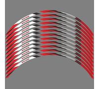 YYTEMD Autocollants de Jante Autocollant De Roue De Moto 14 13 Pouces pour Aprilia SRGT200 SRGT125, Accessoires De Décalcomanies De Roue Étanches(Style 4)