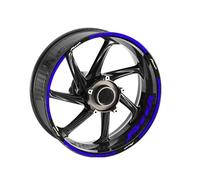 YYTEMD Autocollants de Jante Autocollant De Roue De Moto Bande De Jante Réfléchissante Bande De Décalcomanie Imperméable Accessoires pour Y&amaha pour Fazer FZ1 FZ6(Style 2)