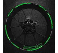 YYTEMD Autocollants de Jante Autocollants De Jante De Roue De Moto 17 Pouces Décoration Autocollants Réfléchissants Imperméables Accessoires pour Kawasaki Z1000(Style 19)