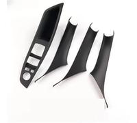 YYTEMD Autocollants De Protection Pour Poignée Intérieure De Porte De Voiture, Pour Série 5 F10 2011-2017 LHD couvercle poignée porte intérieure voiture(Black 4pcs6)