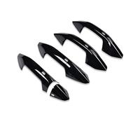 YYTEMD Capuchon Protection Poignée Porte Extérieure Voiture Accessoire Pour A3 8Y 2021-2023 chrome(Bright Black)