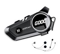 YYTFY Casque de moto Bluetooth - Intercom - Avec assistant vocal - Casque de moto - Haut-parleur universel - Étanche - Batterie 1500 mAh (cyclisme, ski, escalade