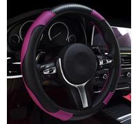 YYTONGMN Couvre Volant Voiture pour Mercedes-Benz B-Class (W245) 2005 2006 2007 2008 2009 2010, Volant Antidérapant Protecteur Respirant Interieur Accessoire Voiture, Black-Purple