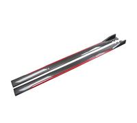 YYTONGMN Jupes Latérales Voiture pour Suzuki Baleno 2015-2024, Latérales Becquet Séparateur Diffuseur Anti-Rayures Accessoire Voiture,Carbon FiberRed