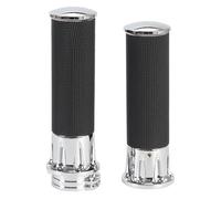 yytzior Black Motorcycle Handlebar Hand Grip 1inch 25mm Handle Bar Grips Accessories Compatible with H&arley Sportster 883 1200 Touring Dyna Softail