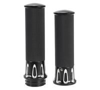 yytzior Black Motorcycle Handlebar Hand Grip 1inch 25mm Handle Bar Grips Accessories Compatible with H&arley Sportster 883 1200 Touring Dyna Softail