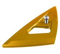 yytzior Motorcycle Exhaust Pipe Decorative Bracket Protective Front End Golden Triangle Decorative Compatible with S&uzuki UHR150(Yellow)