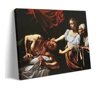 YYUEQIL Artemisia Gentileschi Toile murale décorative avec cadre Motif Judith décapitation Holopherne 50 x 75 cm