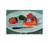 YYUEQIL Felix Vallotton Décoration murale à suspendre Motif poivrons rouges 50 x 75 cm
