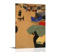 YYUEQIL Felix Vallotton Impression de scène de rue à Paris Décoration murale à suspendre pour chambre à coucher 20 x 30 cm