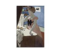 YYUEQIL Felix Vallotton - Impression sur toile de peintures sur toile de Misia à sa coiffeuse, cadeau - Décoration murale sans cadre 60 x 90 cm