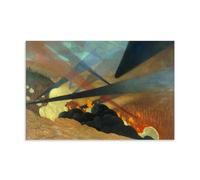 YYUEQIL Felix Vallotton Impression sur toile de Verdun - Décoration murale moderne pour chambre à coucher - Sans cadre - 50 x 75 cm