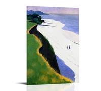 YYUEQIL Felix Vallotton Impression sur toile La falaise et la rive blanche Décoration murale Cadre 20 x 30 cm