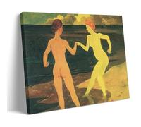 YYUEQIL Felix Vallotton Impression sur toile La maîtresse et le serviteur Décoration murale moderne avec cadre 20 x 30 cm