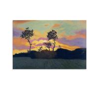 YYUEQIL Felix Vallotton Impression sur toile Motif paysage au coucher du soleil - Idée cadeau - Sans cadre - 50 x 75 cm