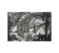 YYUEQIL Giovanni Battista Piranesi Impression d'art mural de prisons, peinture murale à suspendre, décoration de chambre à coucher, cadeau sans cadre, 20 x 30 cm