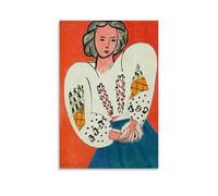 YYUEQIL Henri Matisse Impression sur toile La Blouse Roumaine de 1955 - Décoration murale d'intérieur moderne sans cadre - 20 x 30 cm