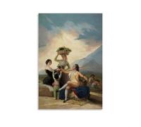 YYUEQIL Impression de Francisco de Goya La Vendimia (ou Automne) Décoration murale à suspendre pour chambre à coucher, sans cadre, 60 x 90 cm