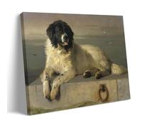 YYUEQIL Impression sur toile « A Distinguished Member of The Humane Society » d'Edwin Landseer - Décoration murale avec cadre - 40 x 60 cm
