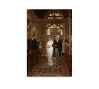 YYUEQIL Impression sur toile Edmund Blair Leighton Till Death Do Us Part - Décoration murale d'intérieur moderne sans cadre 60 x 90 cm