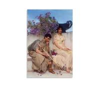 YYUEQIL Impression sur toile Lawrence Alma-Tadema « An Eloquent Silence » - Décoration murale sans cadre - 60 x 90 cm