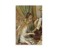 YYUEQIL Impression sur toile représentant des jeunes filles au piano de Pierre Auguste Renoir sans cadre 40 x 60 cm
