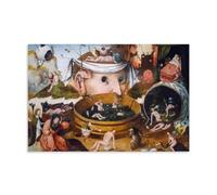 YYUEQIL Impression sur toile représentant Jérôme Bosch Les visions de Tondal - Décoration murale sans cadre - 20 x 30 cm