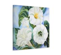 YYUEQIL Jimson Weed by Georgia O'keeffe Impression sur toile Peinture murale Art Décoration d'intérieur moderne Cadre 60 x 60 cm