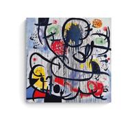 YYUEQIL Joan Miro Poster sur toile Surréalisme de mai 1968 Impression sur toile Décoration murale d'intérieur moderne sans cadre 60 x 60 cm