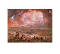 YYUEQIL John Martin Poster La destruction de Pompéi et Herculanum sur toile Décoration murale sans cadre 45 x 60 cm