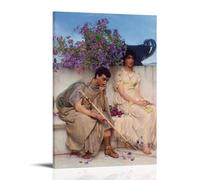YYUEQIL Lawrence Alma-Tadema Impression sur toile représentant un silence éloquent - Décoration murale pour salon - 50 x 75 cm