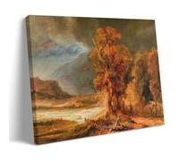 YYUEQIL Rembrandt Harmenszoon Van Rijn Impression sur toile murale décorative moderne pour chambre à coucher avec le Bon Samaritain 40 x 60 cm