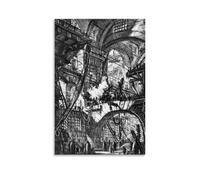 YYUEQIL Toile murale décorative sans cadre Giovanni Battista Piranesi Les Prisons Imaginaires de Giovanni Battista Piranesi - 30 x 45 cm