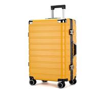 YYW Valise rigide en polycarbonate, jaune, Carry-On 20-Inch, Moderne