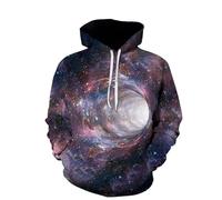 YYZOVBNN Sweat à Capuche imprimé en 3D Motif Tunnel Spatial Galaxie, Veste de Sport, Sweat-Shirt à Manches Longues Amusant