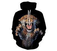 YYZOVBNN Sweat-Shirt Unisexe à imprimé 3D avec Crocs de léopard, Coupe Ample et décontractée.