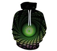 YYZOVBNN Sweat-Shirt Unisexe imprimé en 3D « Tunnel Spatial Abstrait », Style Sport, Coupe Ample, Veste décontractée de Ville