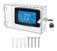 YZ Couvercle de thermostat, boîtier de verrouillage universel avec serrure, grand protecteur de thermostat transparent pour thermostat mural, p