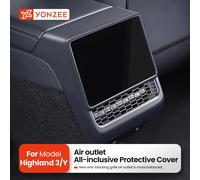 YZ pour Tesla modèle 3 Y Highland Juniper Console centrale arrière couvercle de ventilation couvercle anti-poussière de sortie de ventilation accessoire intérieur de style de voiture