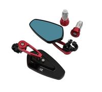YZCSYBBF Poignées de Guidon de Moto 22 mm 7/8" - Rétroviseur latéral pour Loncin VOGE 650DS 500DS 650 500 DS(Red4)