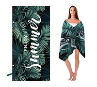 YZCX Grande Serviette de Plage Microfibre Portable 180x90cm Ultra-légère à Séchage Rapide Couverture de Voyage Couverture de Voyage Imprimé Châle pour Femmes Idéal pour Vacances Fitness